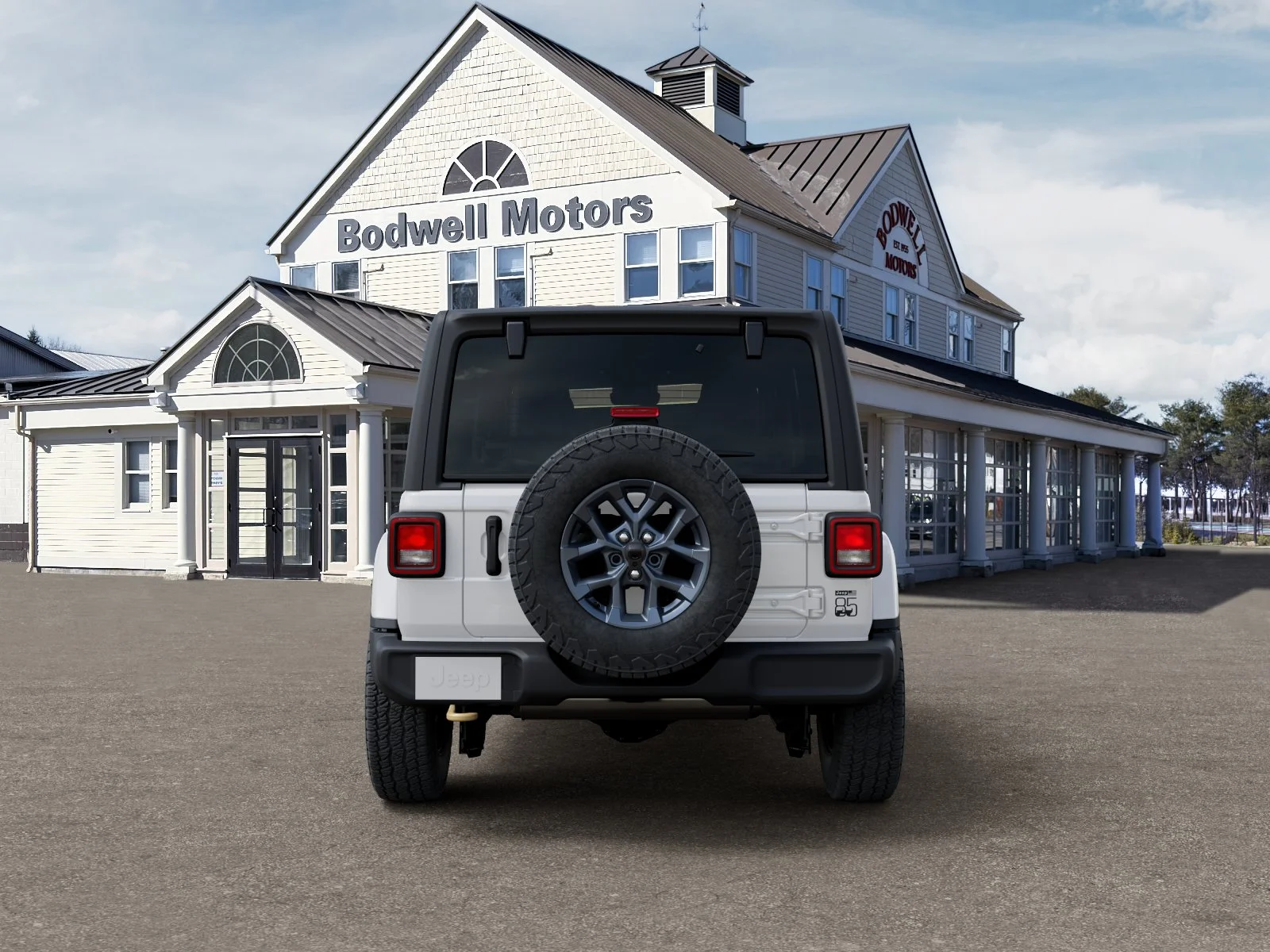 New 2026 Bright White Clear-Coat Exterior Paint Jeep 4-Door 85th Anniversary Edition image 33