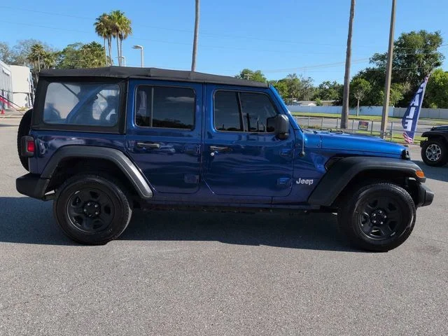 Used 2018 Blue Jeep Unlimited Sport image 3