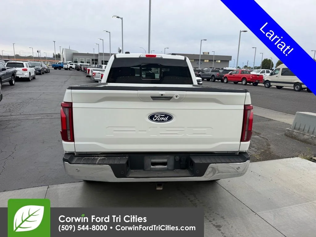 Certified Used 2024 White Metallic Ford Lariat image 7