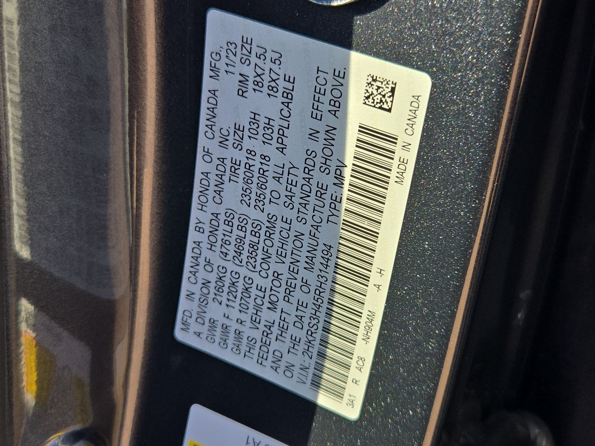 Certified Used 2024 Meteorite Gray Metallic Honda 1.5T 2WD EX image 67