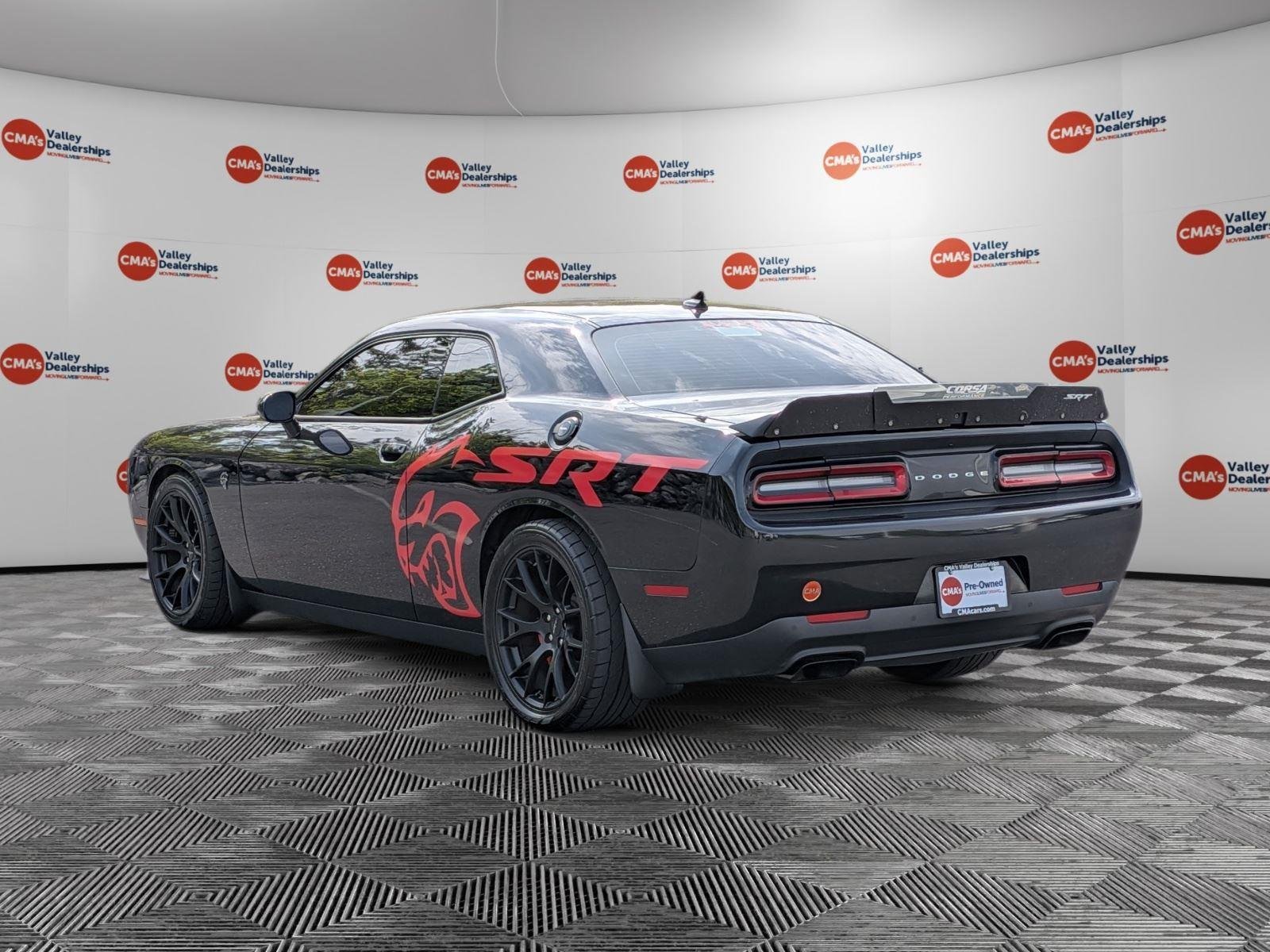 Used 2015 Phantom Black Tri-Coat Pearl Dodge SRT Hellcat image 7