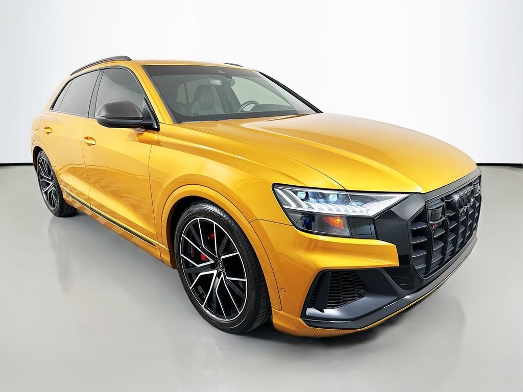 Used 2021 Dragon Orange Metallic Audi 4.0T Prestige image 3