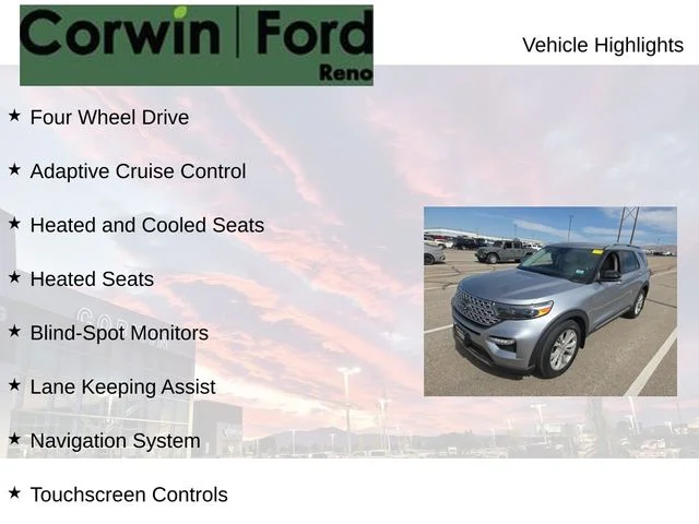 Used 2022 Iconic Silver Metallic Ford Limited image 6