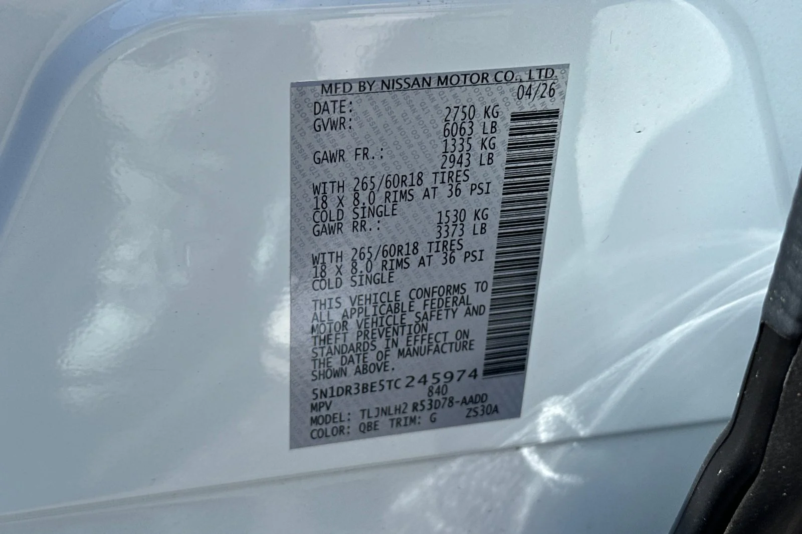 New 2026 Everest White Pearl TriCoat Nissan Rock Creek® image 28