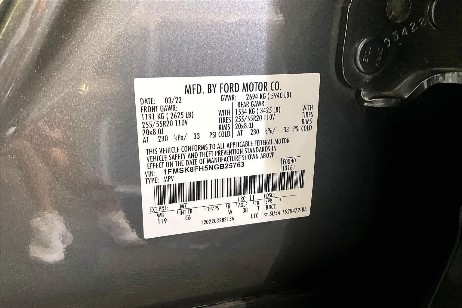 Used 2022 Carbonized Gray Ford Limited image 34