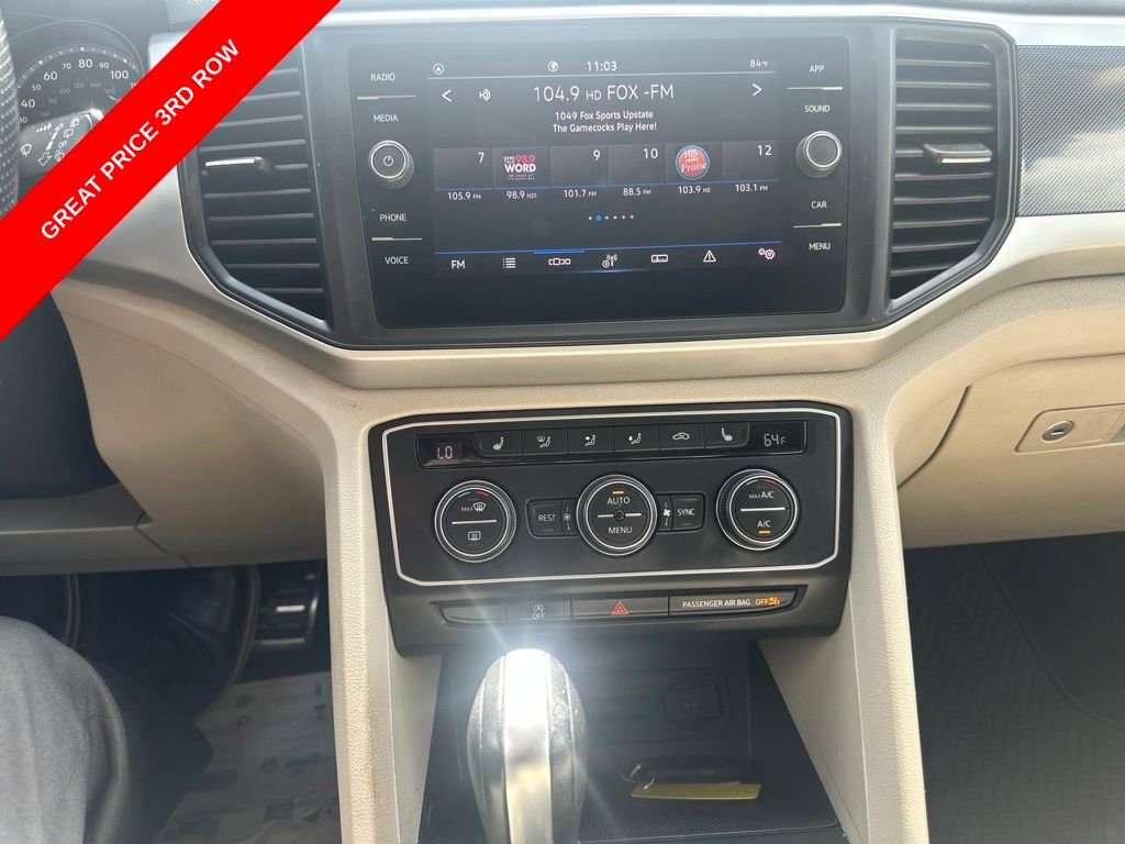 Used 2021 Blue Metallic Volkswagen 3.6L V6 SE w/Technology R-Line image 12