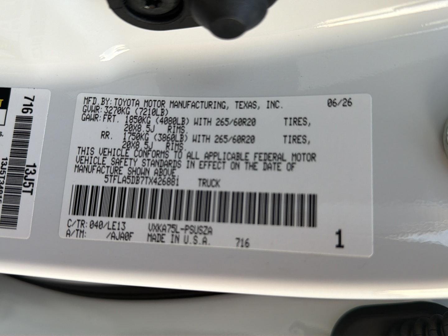 New 2026 Ice Cap Toyota SR5 image 35