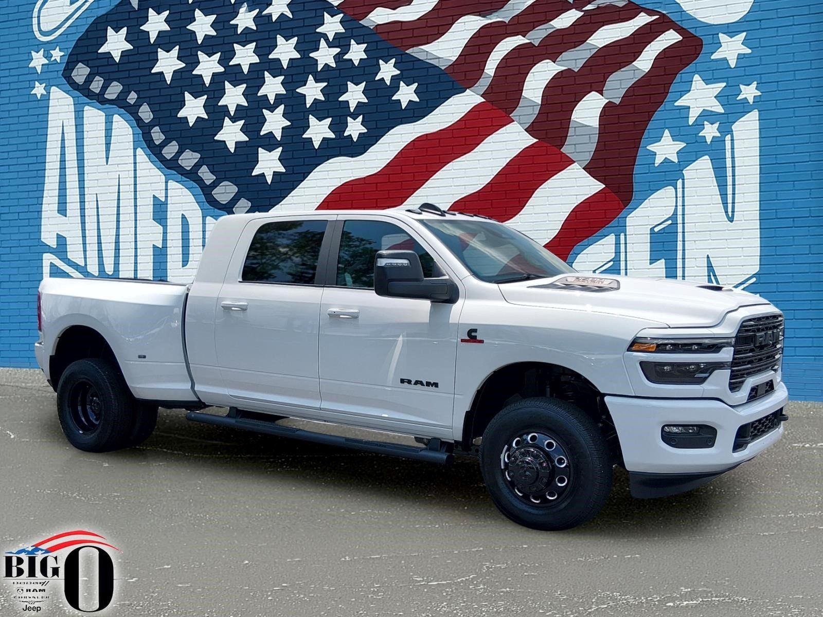 New 2026 Bright White Clear-Coat Exterior Paint RAM Laramie Mega Cab 4x4 6