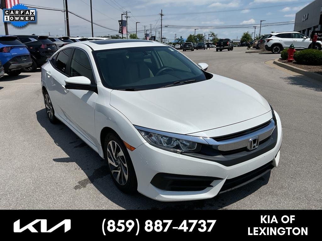 Used 2018 White Orchid Pearl Honda EX image 1