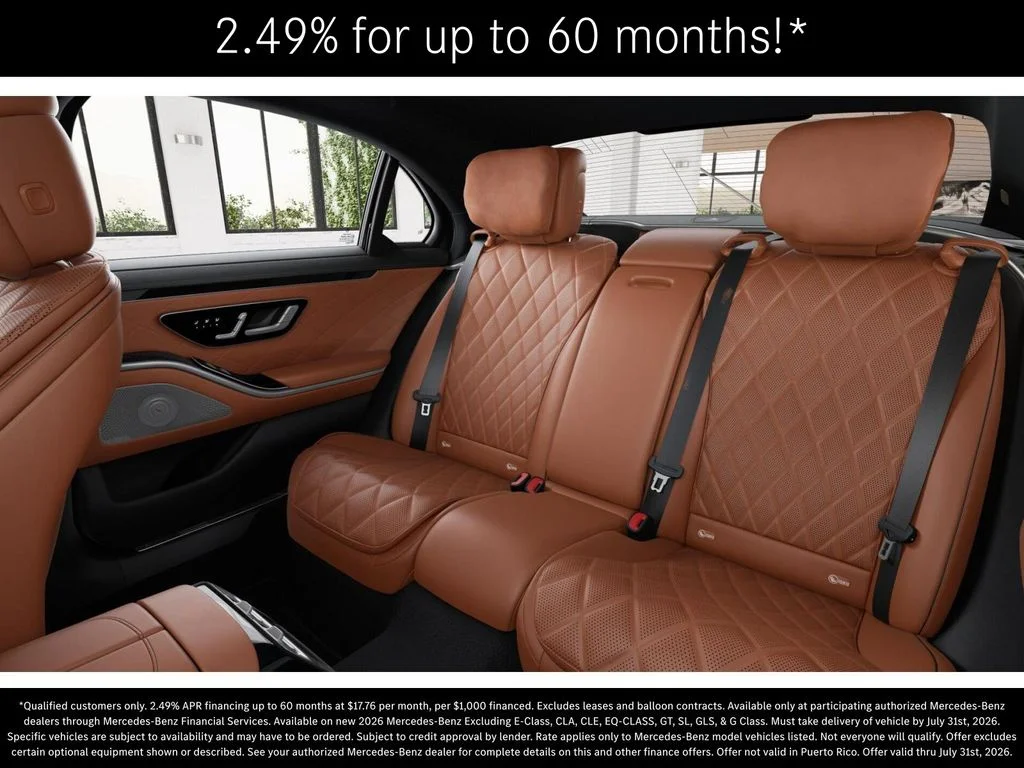 New 2026 Obsidian Black Metallic Mercedes-Benz S 580 image 5