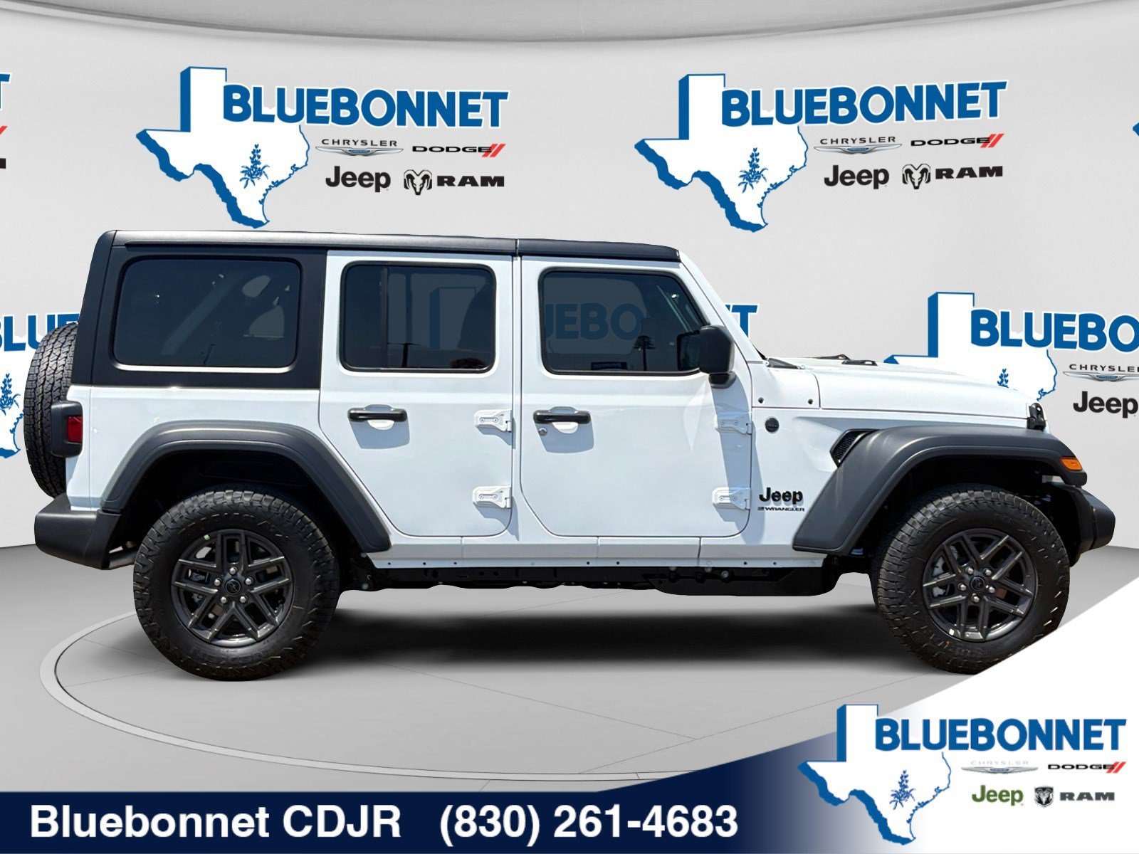 New 2026 Bright White Clear-Coat Exterior Paint Jeep Sport S image 4