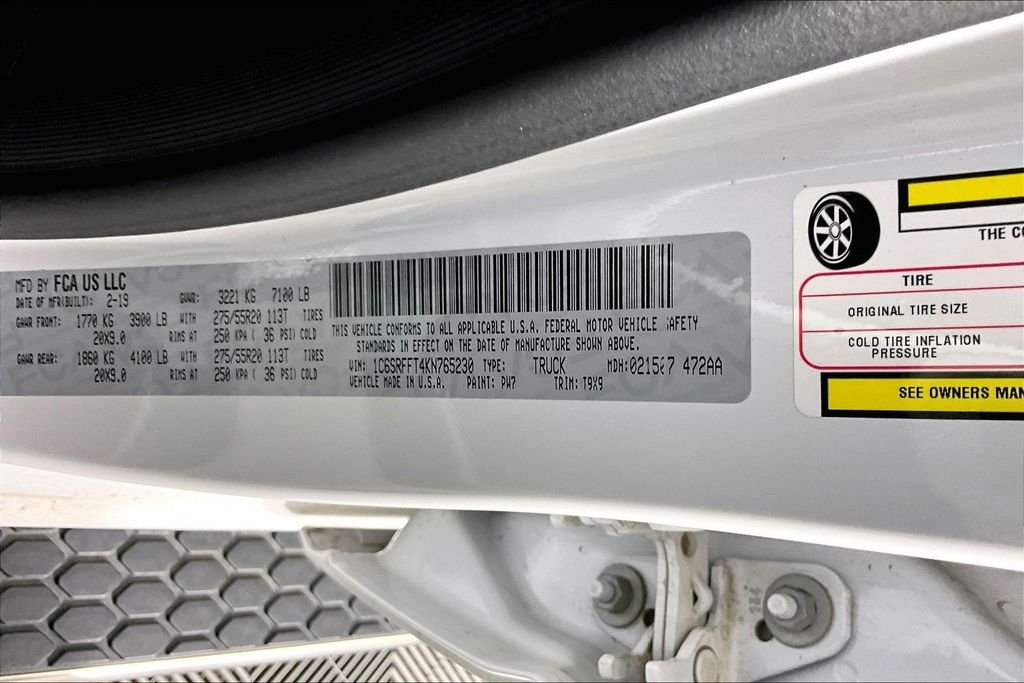 Used 2019 White Ram Big Horn/Lone Star image 5