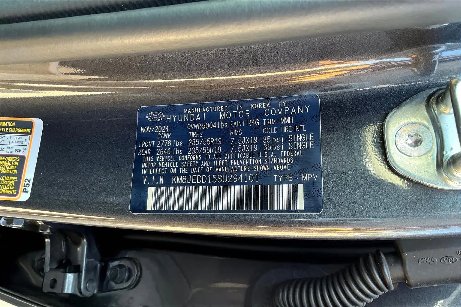 Used 2025 Titan Gray Hyundai Limited image 69