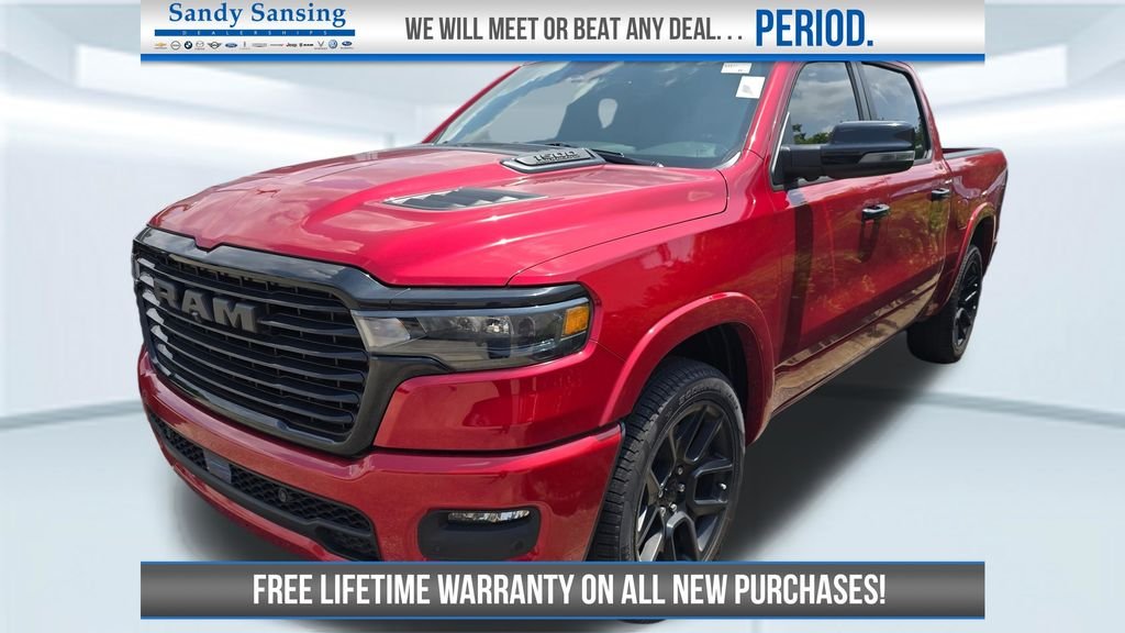 New 2026 Molten Red Pearl-Coat Exterior Paint RAM Laramie image 1