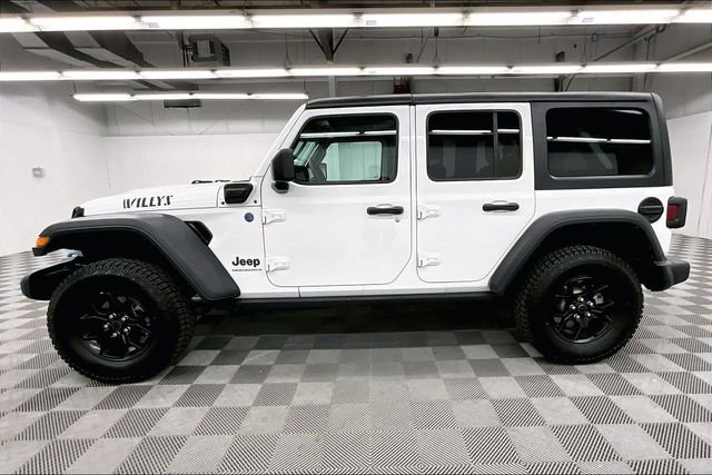 Used 2024 Bright White Clearcoat Jeep Willys 4xe image 14
