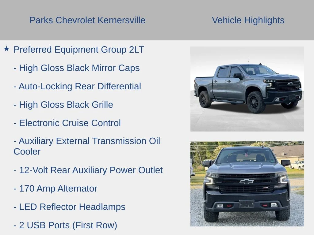Used 2021 Gray Chevrolet LT Trail Boss image 16