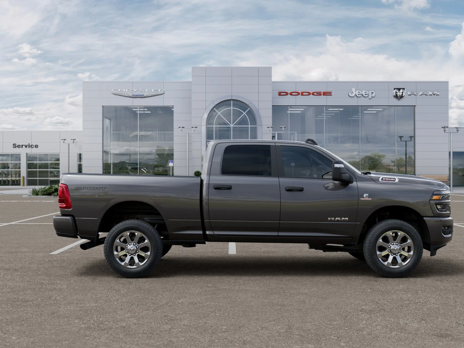 New 2026 Granite Crystal Metallic Clear-Coat Exterior Paint RAM Big Horn image 61