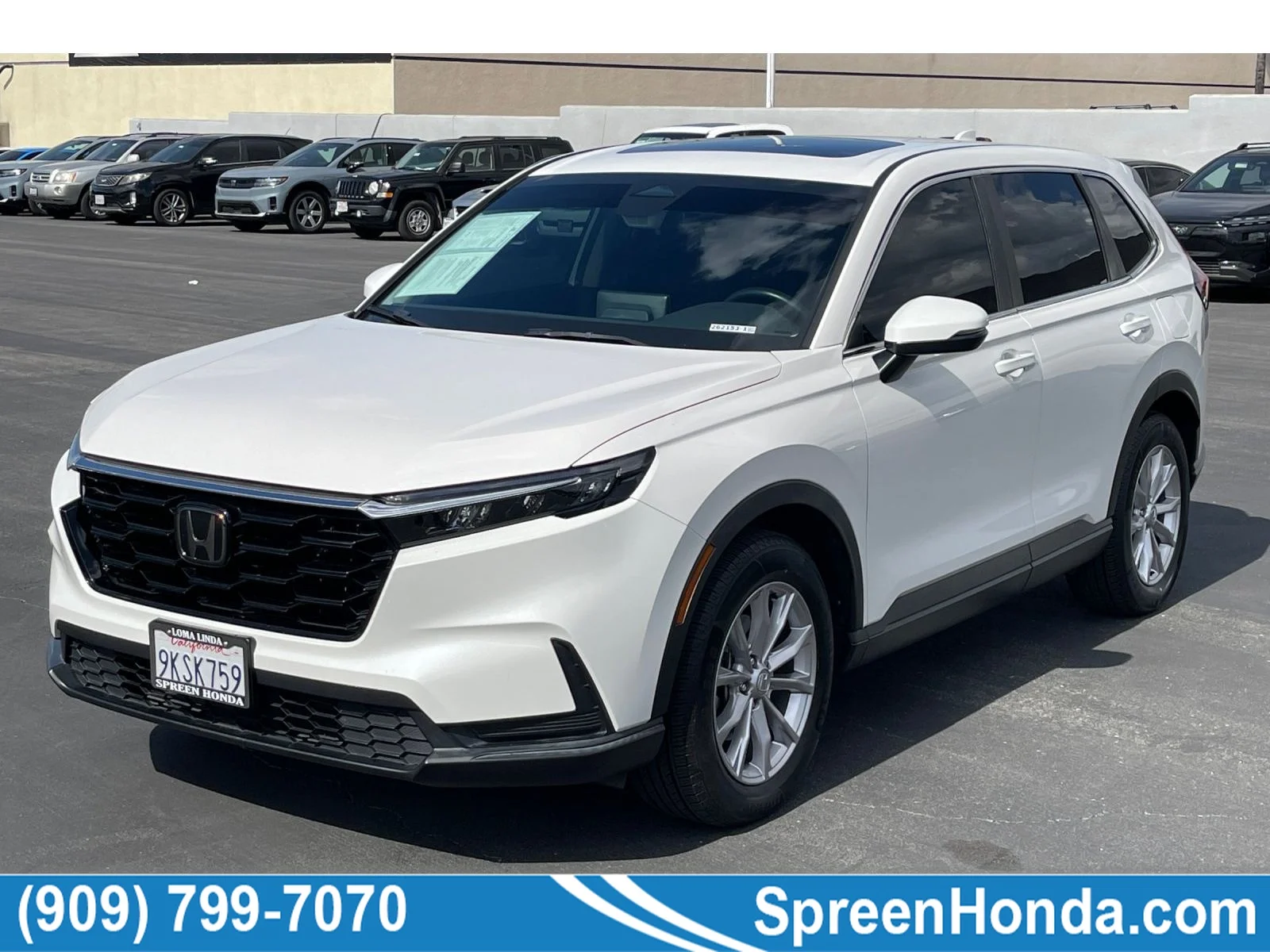 Used 2024 Platinum White Pearl Honda EX image 1