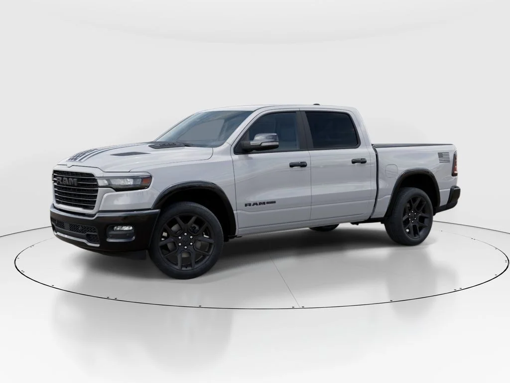 New 2026 Bright White Clear-Coat Exterior Paint RAM Laramie image 2