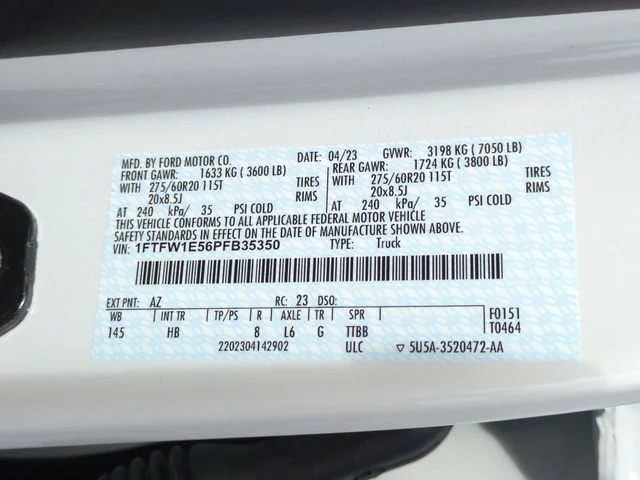 Used 2023 White Ford Lariat image 38
