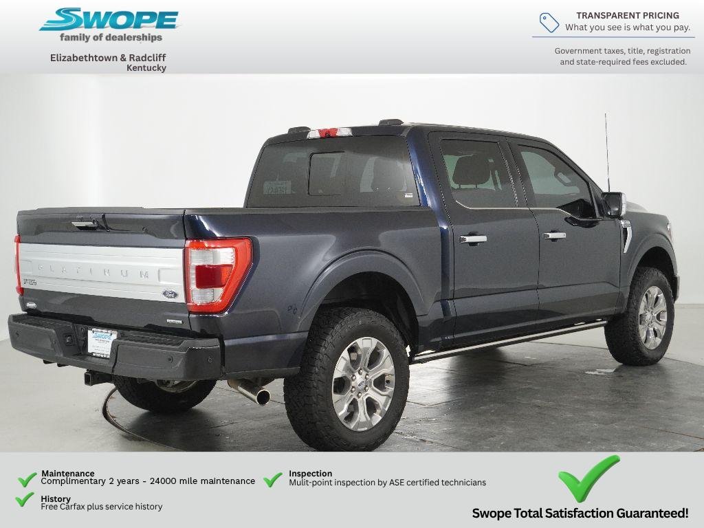 Used 2023 Antimatter Blue Metallic Ford Platinum image 3