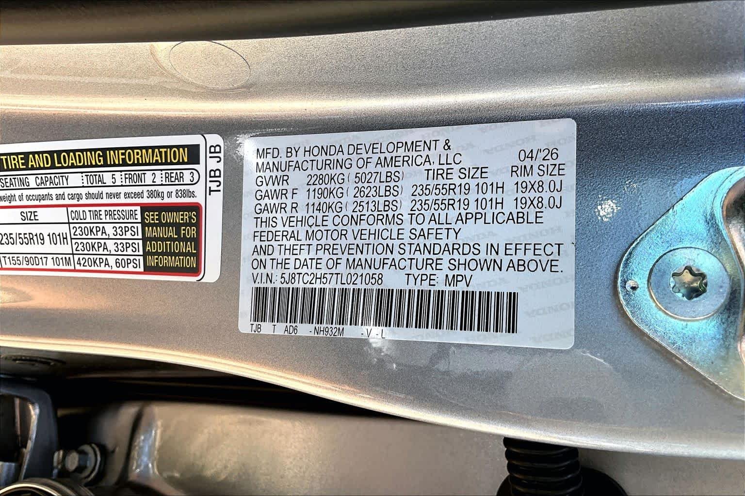 New 2026 Solar Silver Metallic Acura w/Technology Package image 22