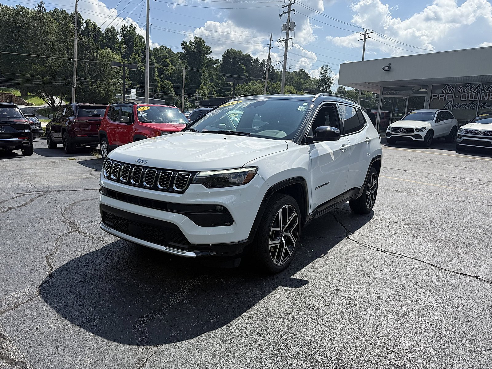 Used 2025 Bright White Clearcoat Jeep Limited image 3