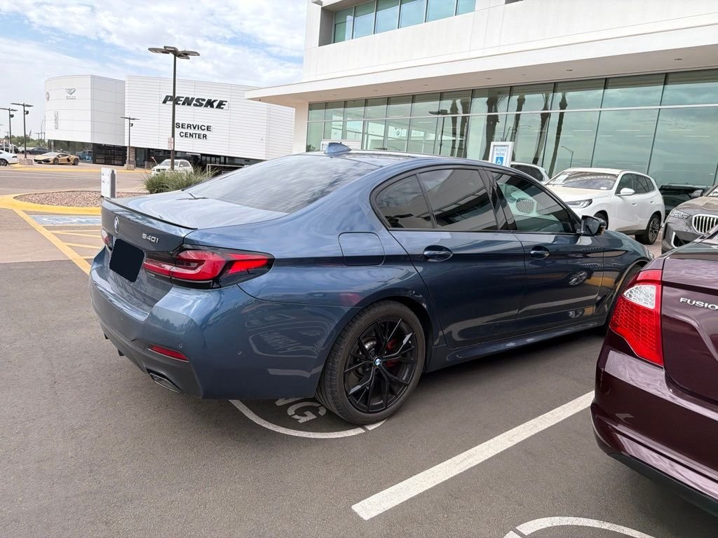 Certified Used 2023 Blue Metallic BMW 540i image 5
