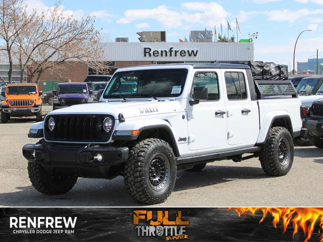 2026 Jeep Gladiator Willys*, Black Rhino Wheels, 33 Inch Tires, Treeline Outdoors Rooftop Tent