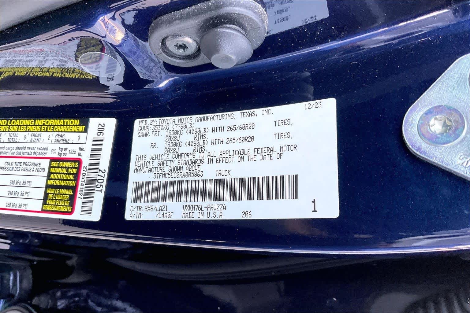 Used 2024 Blueprint Toyota Platinum Hybrid image 31