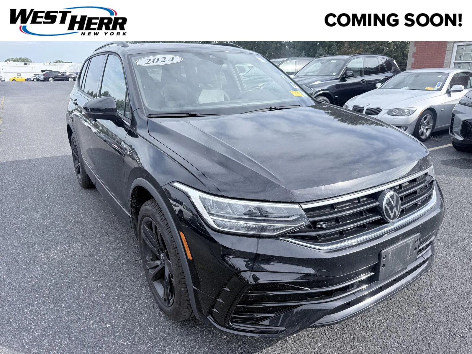 Used 2024 Deep Black Pearl Volkswagen SE R-Line Black image 1