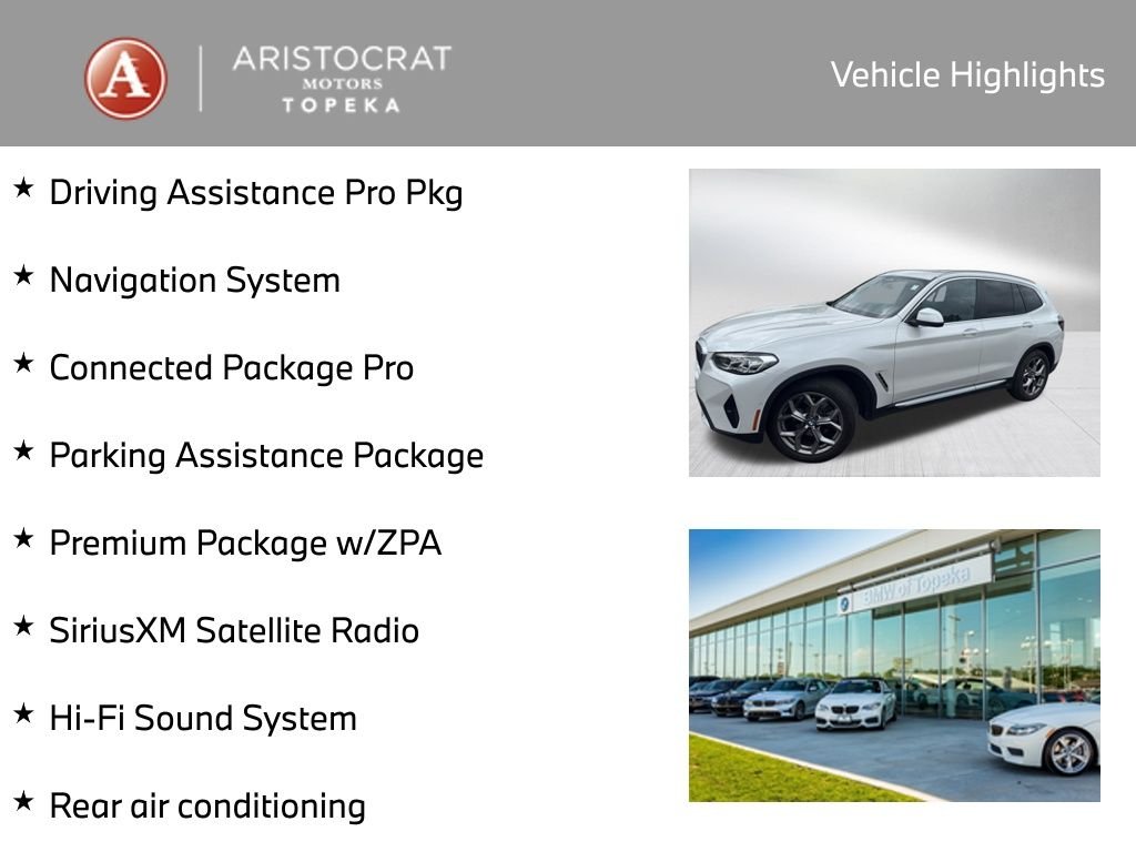 Used 2023 BMW X3 30i with VIN WBX57DP02PN235076 for sale in Kansas City