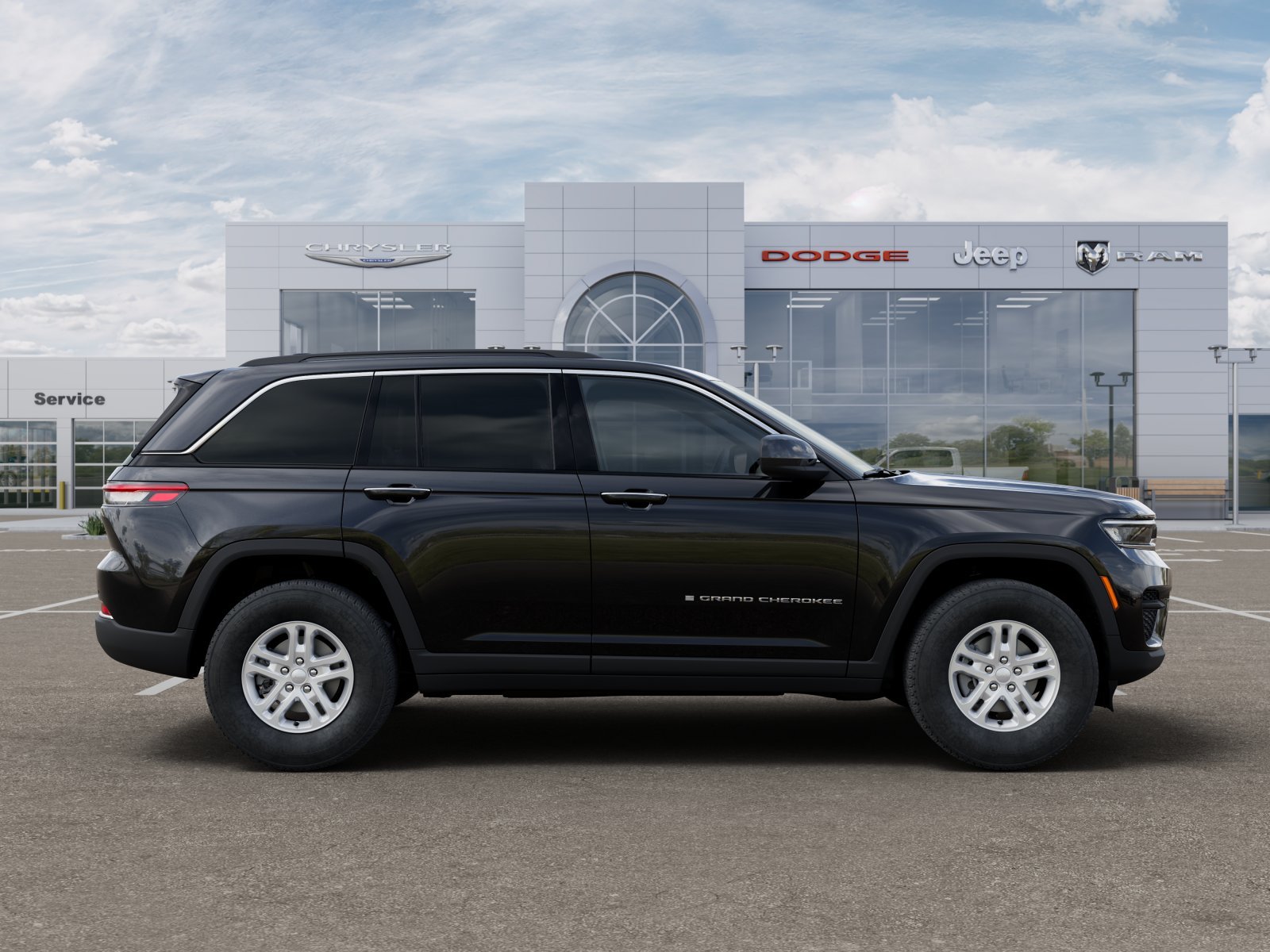 New 2025 Diamond Black Crystal Pearl-Coat Exterior Paint Jeep Laredo image 27
