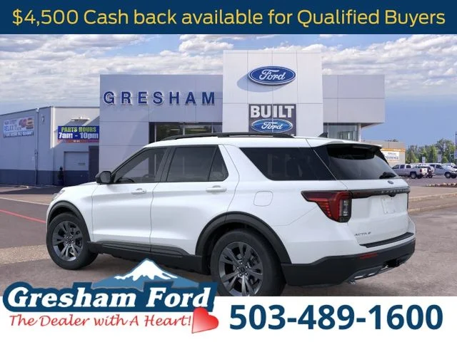 New 2026 Star White Metallic Tri-Coat Ford Active image 4