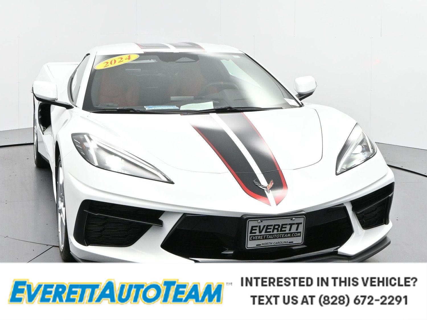 Arctic White 2024 Chevrolet Corvette Coupe Rear-Wheel Drive Automatic