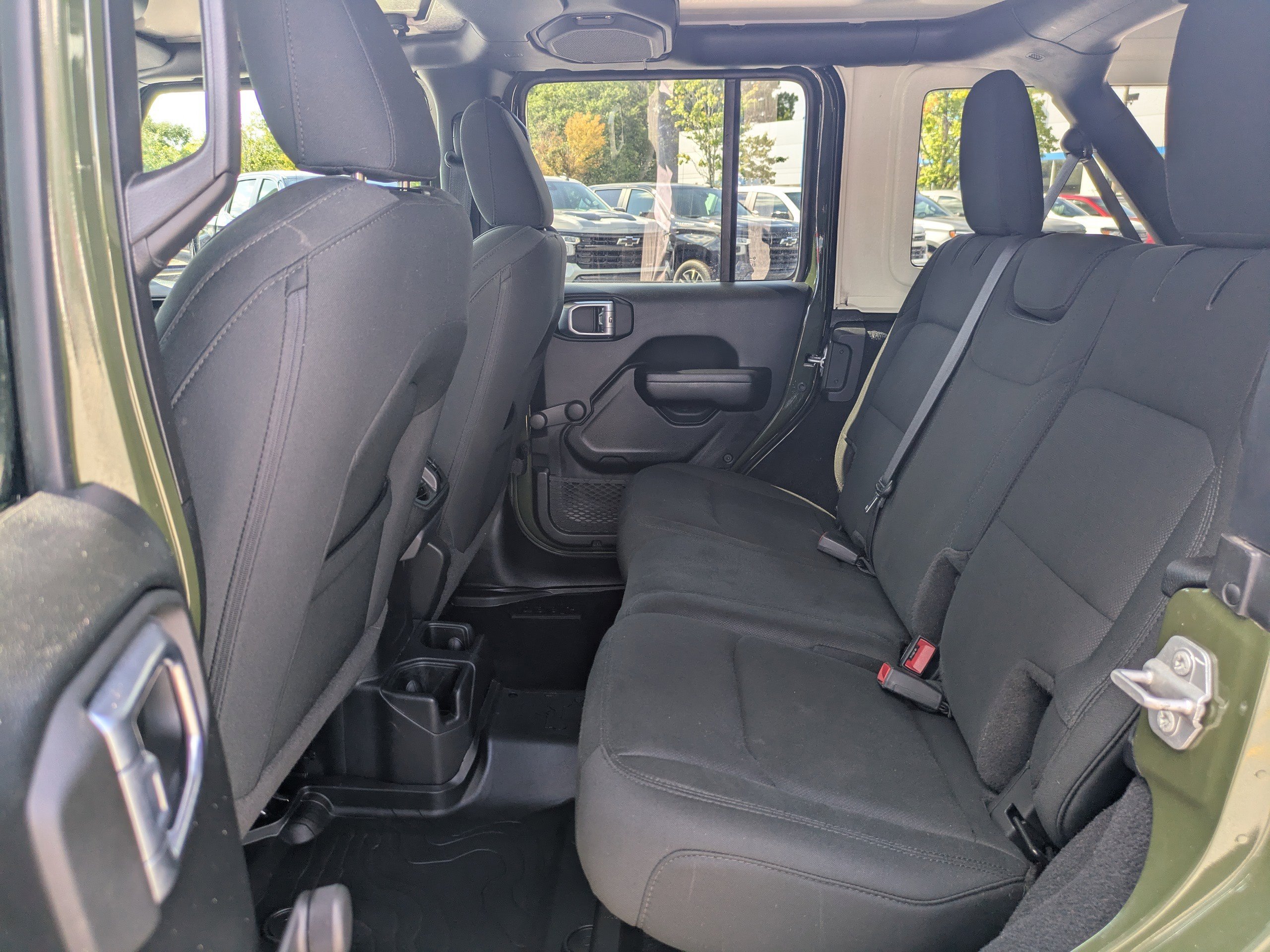 Used 2021 Sarge Green Clearcoat Jeep Unlimited Willys Sport image 14