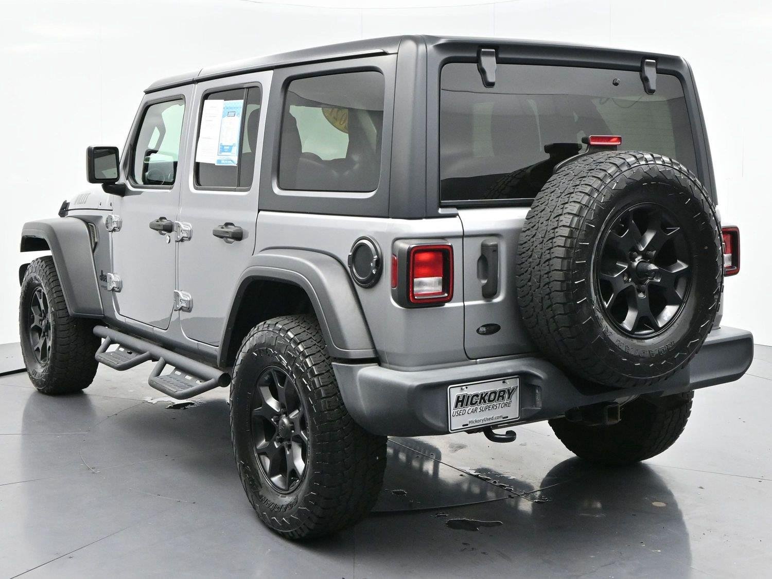 Used 2021 Billet Silver Metallic Clearcoat Jeep Unlimited Willys image 4