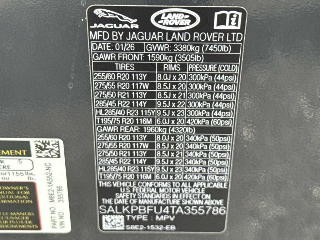 New 2026 Varesine Blue Land Rover SE 7 Seats image 30