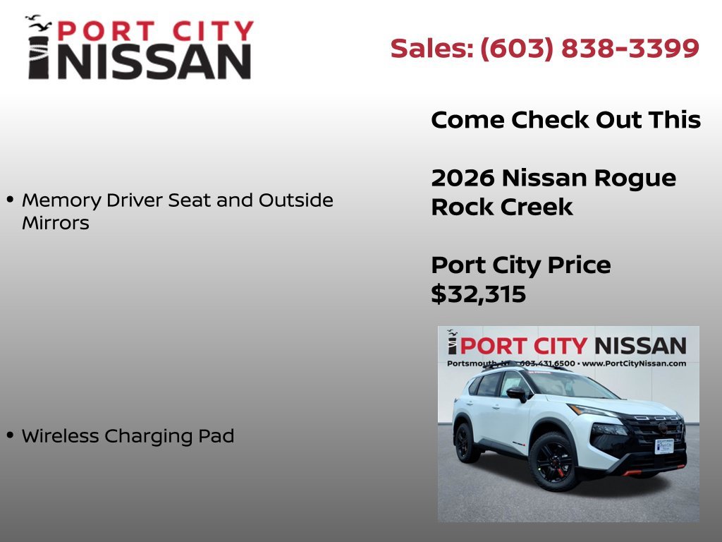 New 2026 Everest White Pearl TriCoat Nissan Rock Creek® image 13