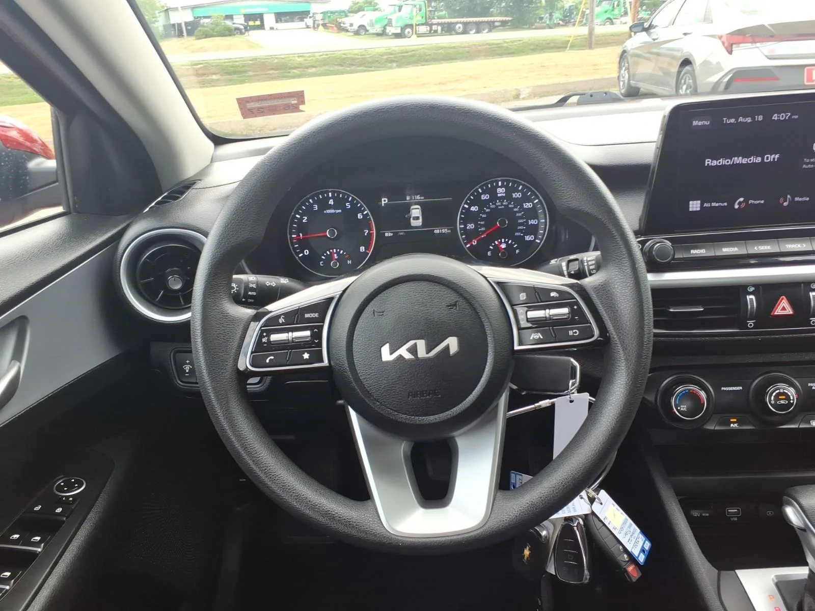 Used 2024 Currant Red Kia LXS image 18