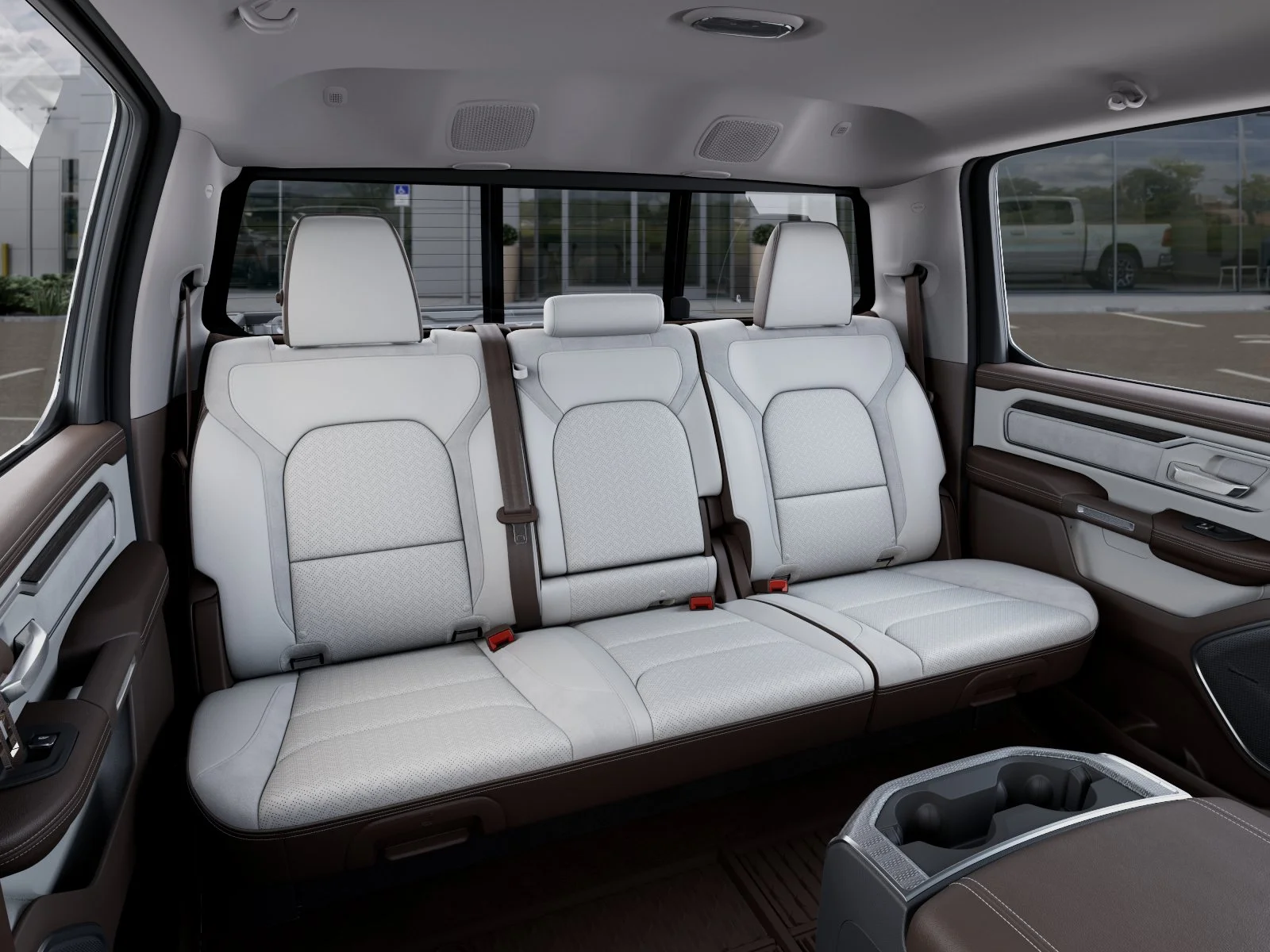 New 2026 Ivory White Tri-Coat Pearl-Coat Exterior Paint RAM Laramie image 43