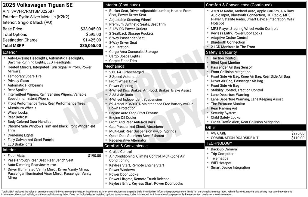2025 Volkswagen Tiguan SE - Photo 24