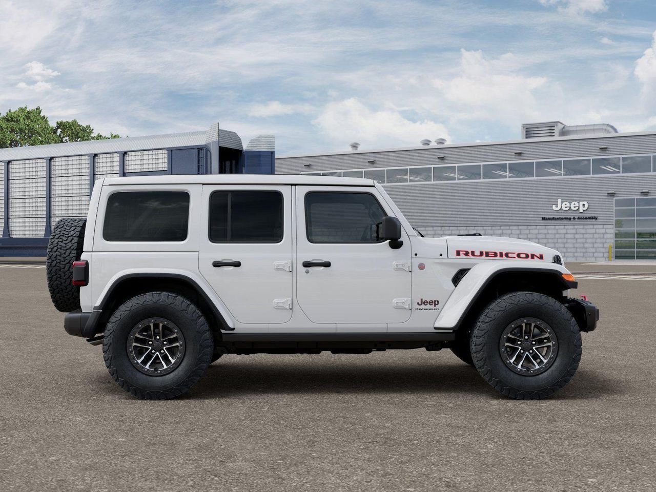 New 2026 Bright White Clear-Coat Exterior Paint Jeep 4-Door Recon 4x4 image 12