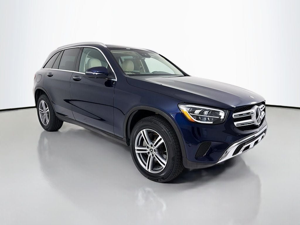 Used 2022 Lunar Blue Metallic Mercedes-Benz GLC 300 4MATIC® SUV image 1