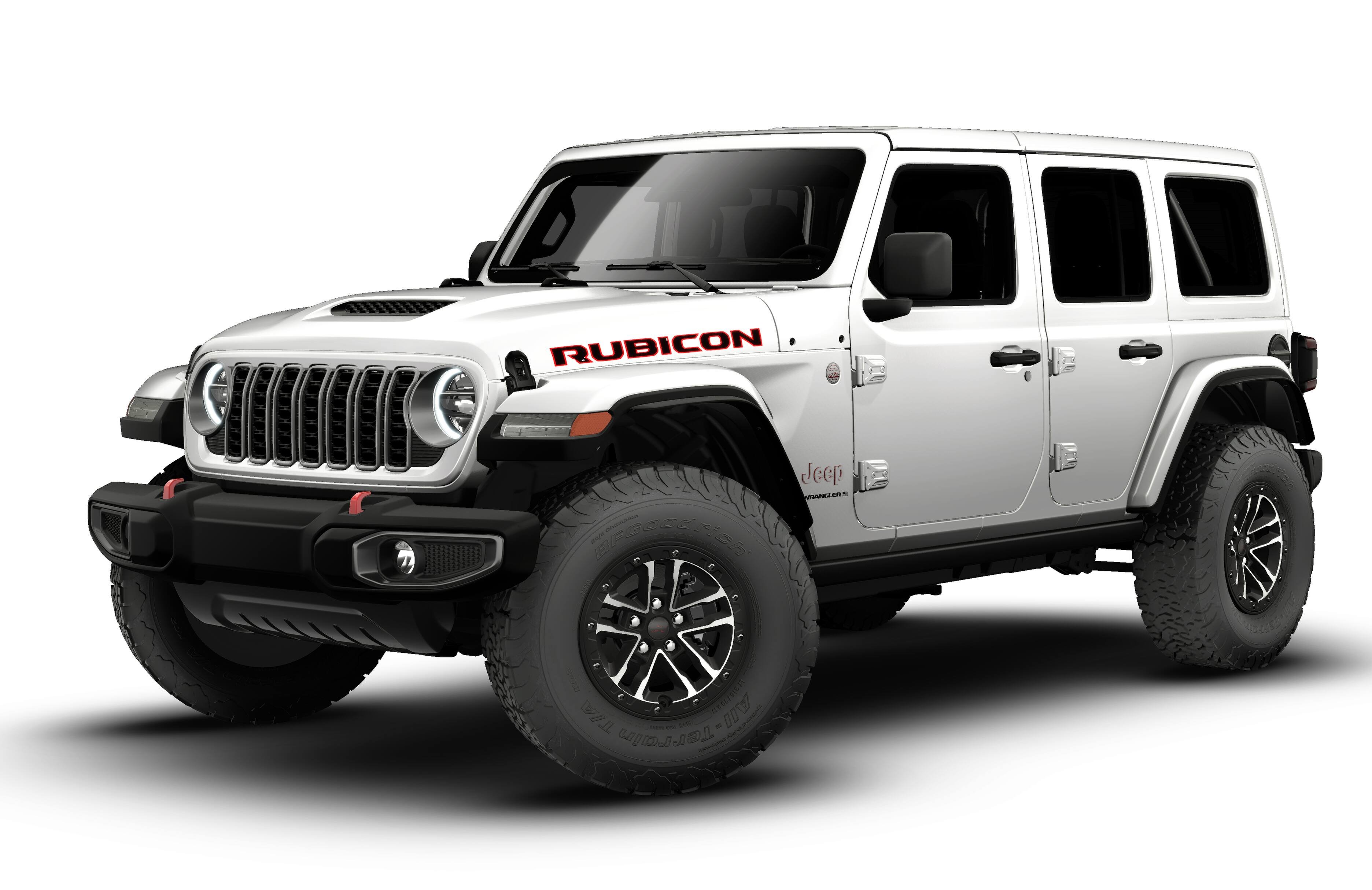 New 2026 Bright White Clear-Coat Exterior Paint Jeep Rubicon image 13