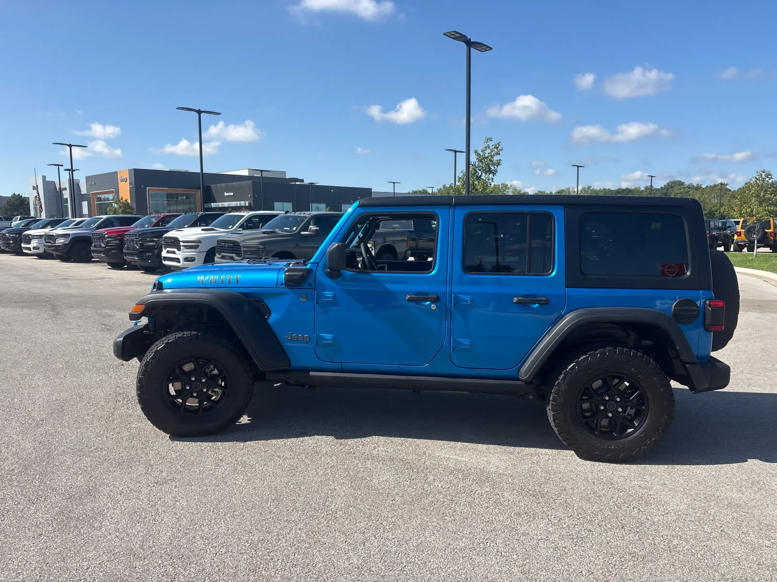 Used 2024 Hydro Blue Pearlcoat Jeep Willys image 6