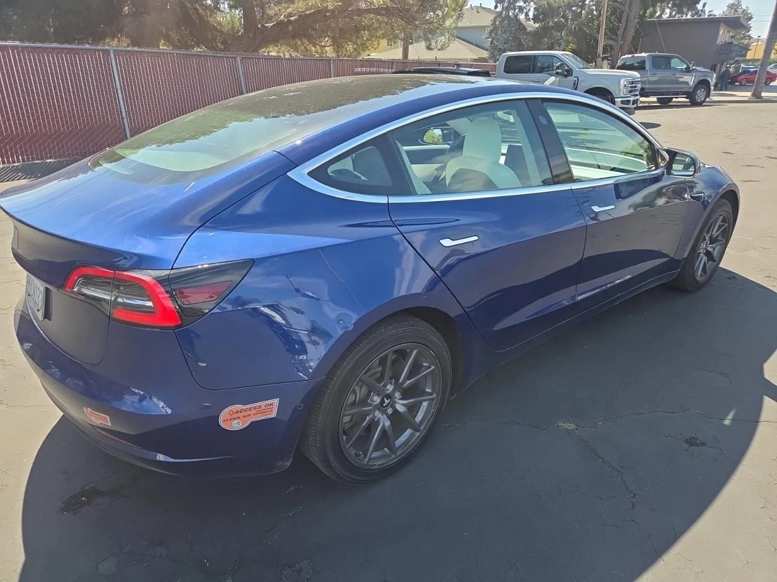 Used 2019 Blue Tesla Standard Range Plus image 5