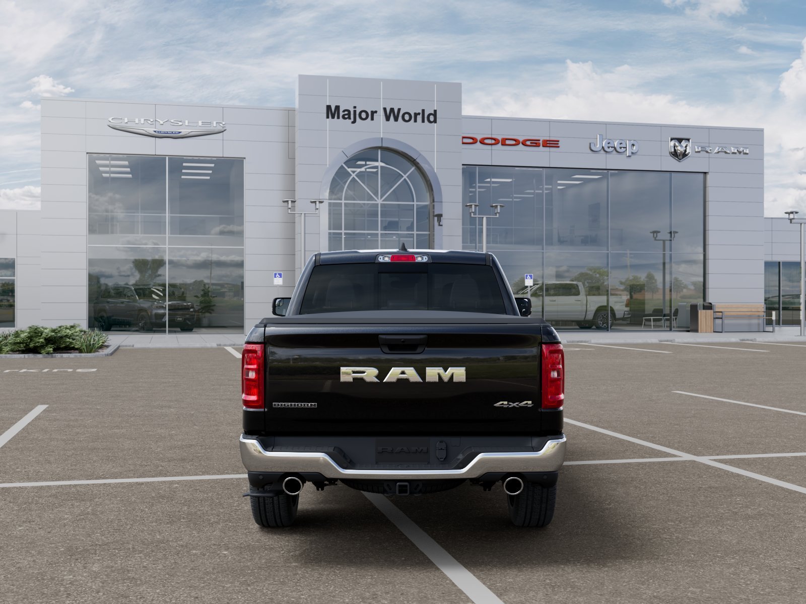 New 2026 Diamond Black Crystal Pearl-Coat Exterior Paint RAM BIG HORN image 7