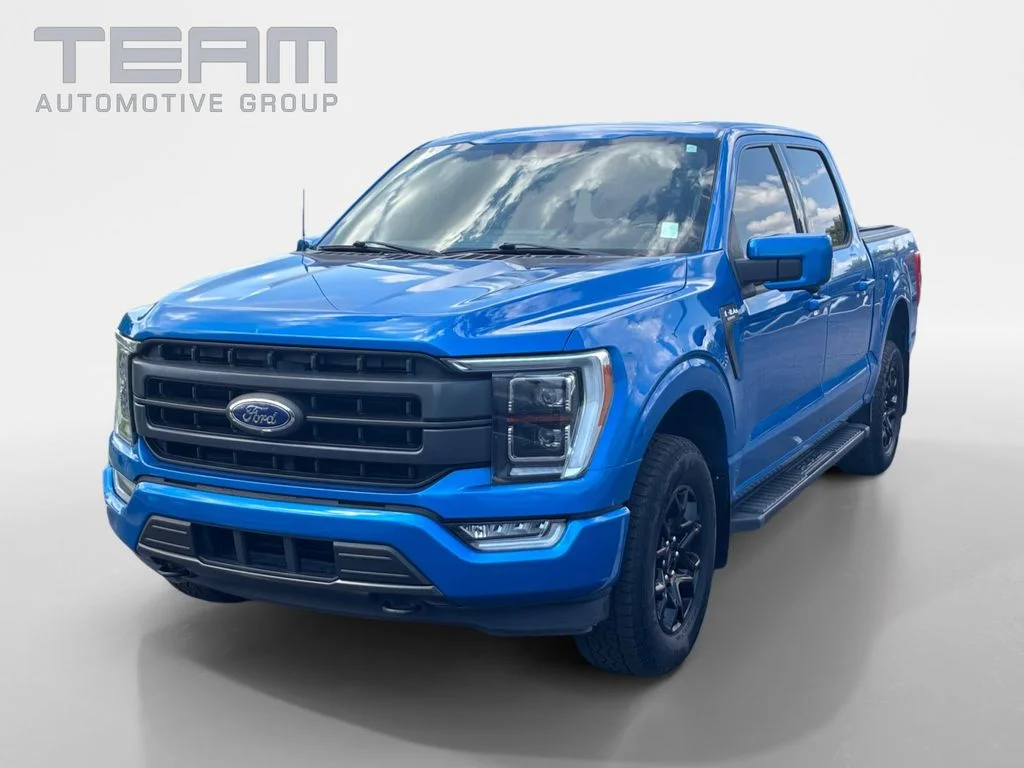 Used 2021 Blue Ford Lariat image 3