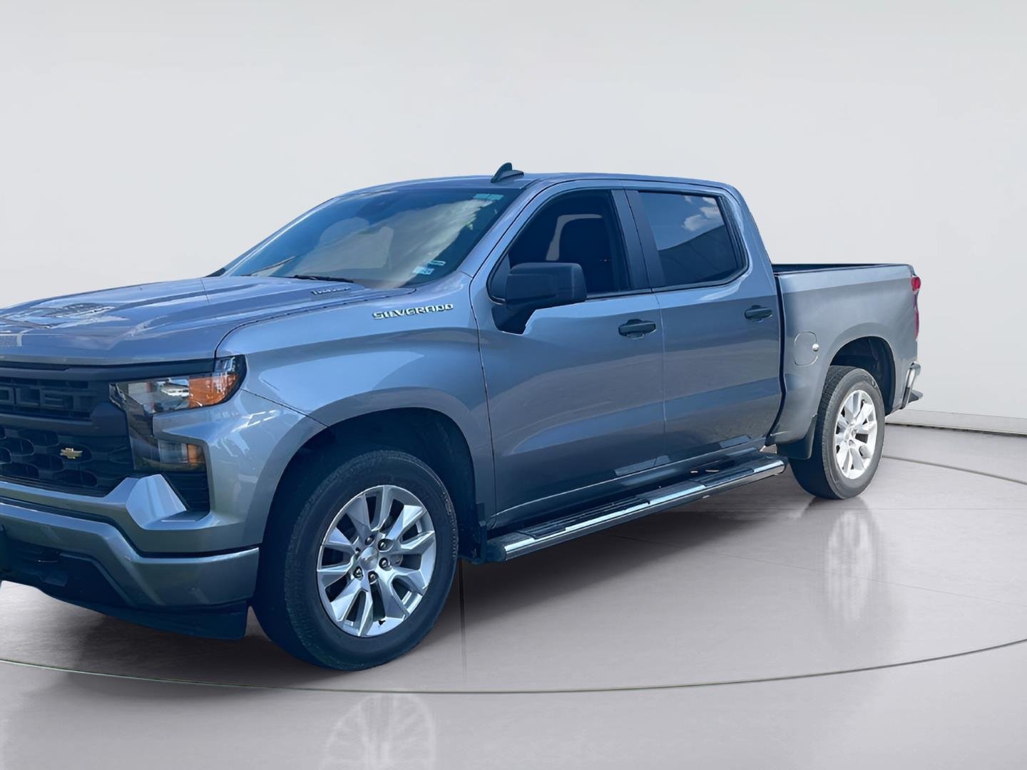 Used 2025 Sterling Gray Metallic Chevrolet Custom image 1